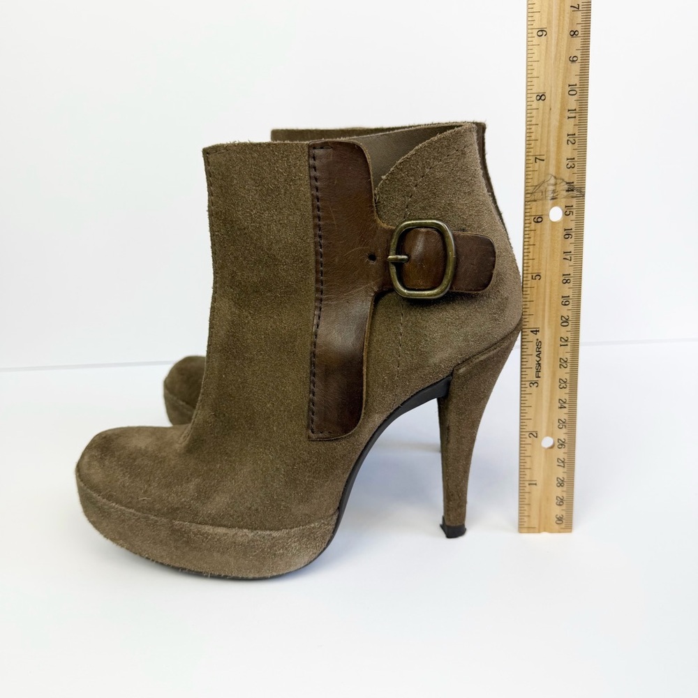 Pedro Garcia Charmy Ankle Boots Booties Suede Leather Platform Size 37.5 US 7.5 - Picture 11 of 14
